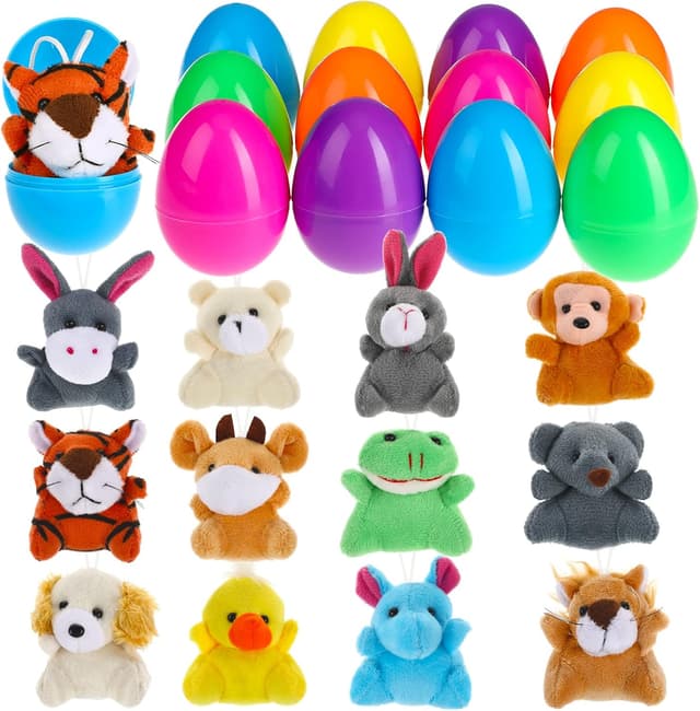 Detalle de BILLMOSS Easter eggs with plush, 12 pack