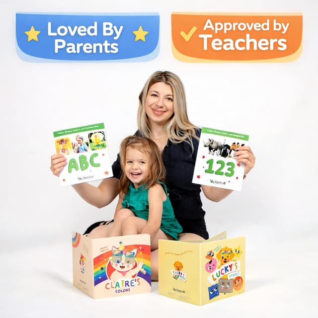 Detalle 2 de TOYVENTIVE Smart Toddler Box: books, flash cards, and puzzles for ages 1+ to 3+