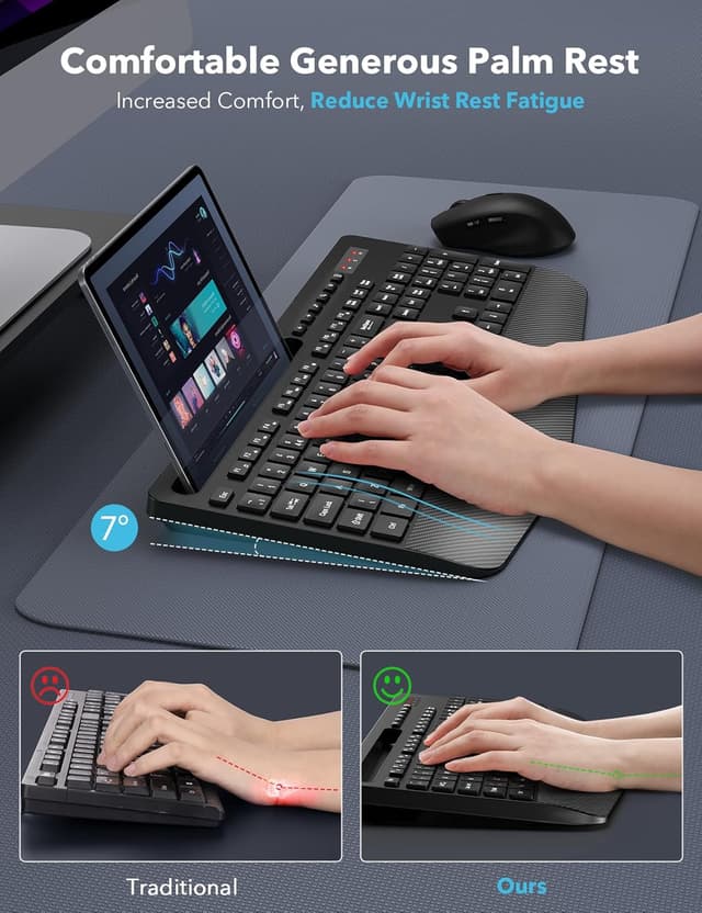 Detalle 2 de Wireless Keyboard and Mouse Combo 2.4GHz 🖱