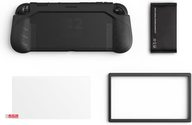 Thumbnail 6 de KIWIHOME P2 Shield Dockable Case for Switch 2 (2025) with 9H Tempered Glass Screen Protector, Black