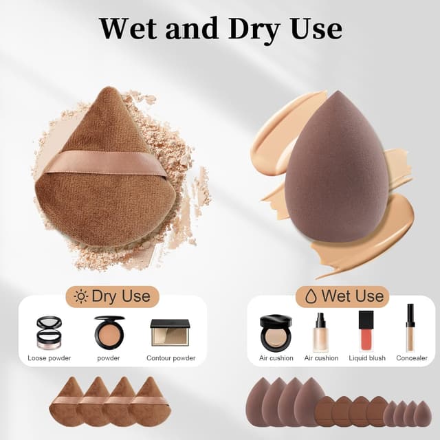 Detalle 2 de HEYMKGO set di 40 pennelli make up professionali con doppia estremità e accessori