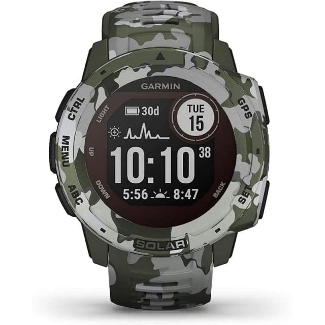 Detalle de Garmin Instinct Solar Smartwatch Camo Militar