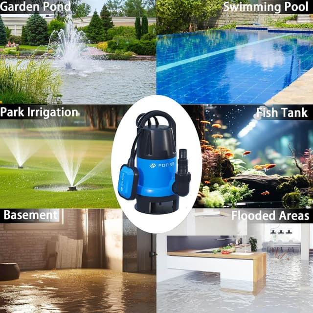 Thumbnail 6 de 900W submersible water pump 14000 L/H