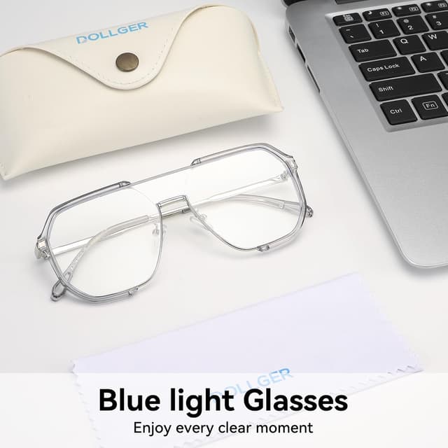 Thumbnail 5 de Dollger Pilotenbrille Blaulichtfilter UV400 PC Gaming