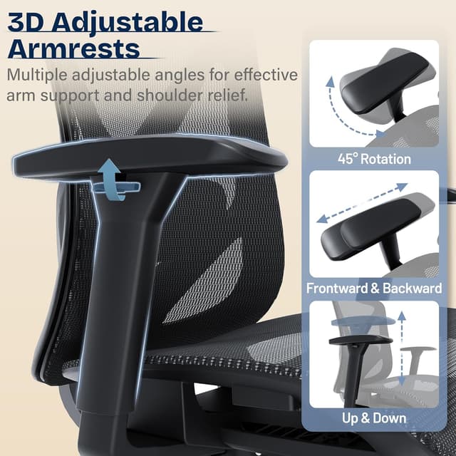 Thumbnail 4 de MOLENTS Ergonomic Office Chair 38.6-42.4 in