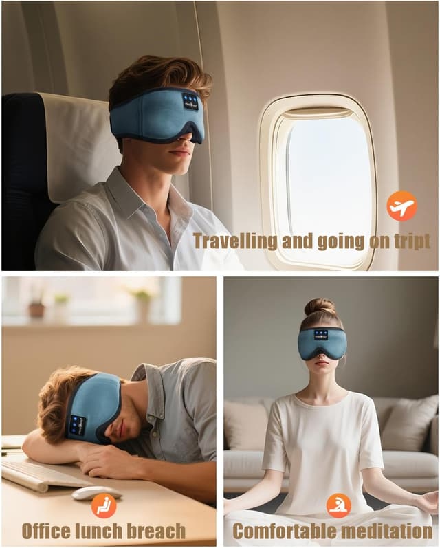 Thumbnail 6 de MUSICOZY 3D Bluetooth Sleep Mask 16H