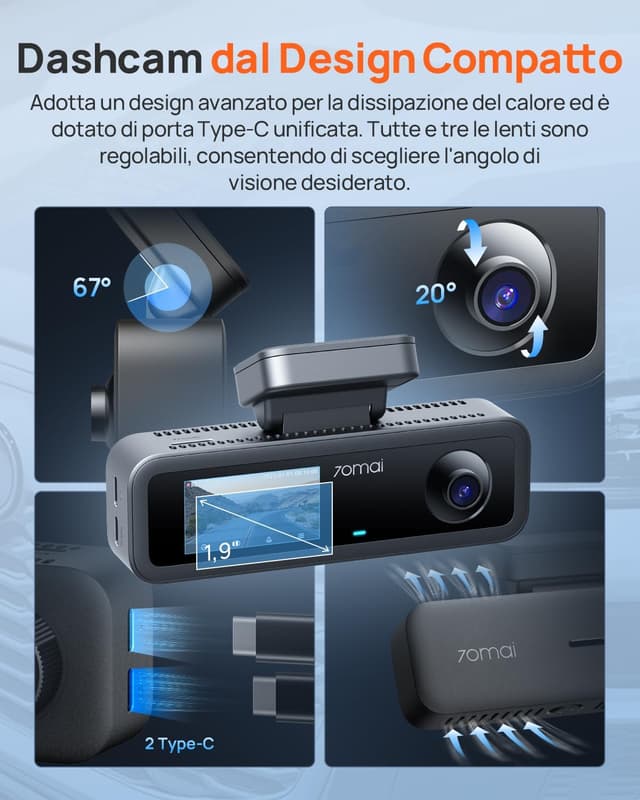 Thumbnail 6 de 70mai T800E Dash Cam 64 GB