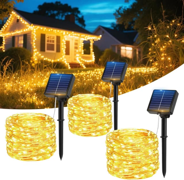 Imagen de Hoteril Guirnaldas LED Solares para Exterior 🌟 17M 150 LEDs en OfertitasTOP