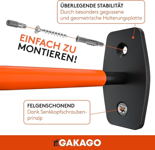 Thumbnail 4 de Gakago Reifenhalter Wandhalterung 4er