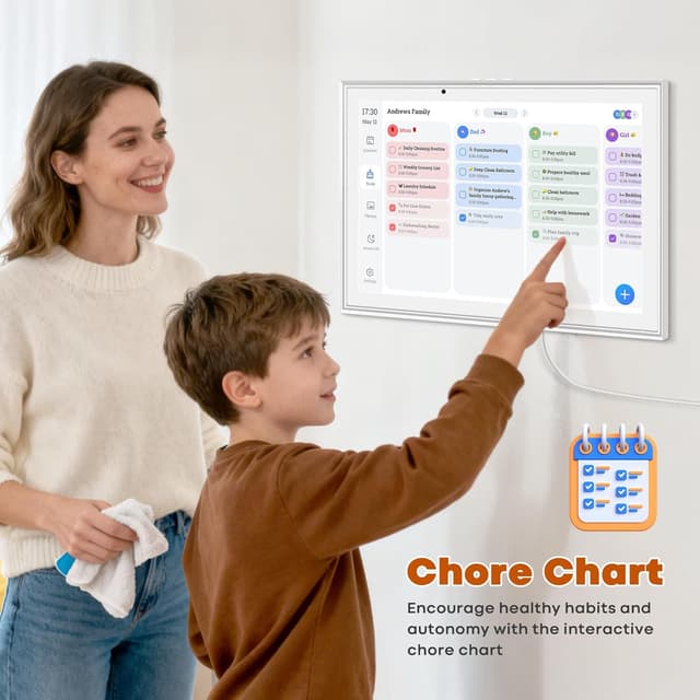 Thumbnail 5 de Hesmor Digital Calendar 10.1" smart wall display