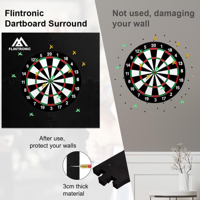 Detalle de Flintronic dartboard surround 45 cm EVA