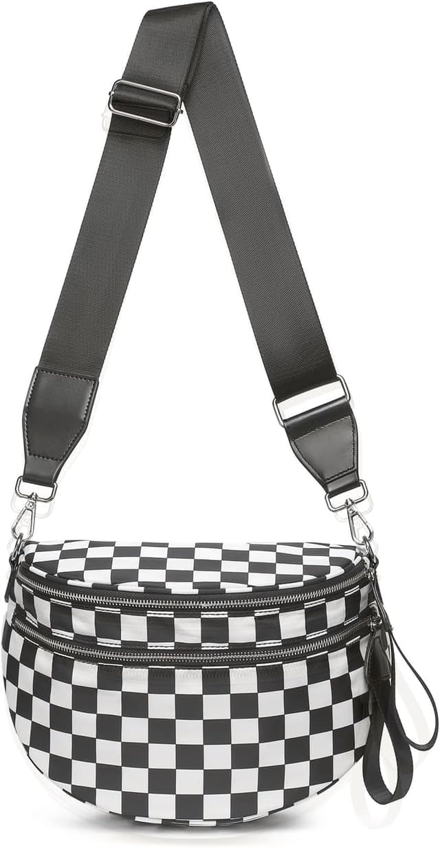Imagen de DIOMO Bum Bags Checkered RFID Crossbody Bag en OfertitasTOP