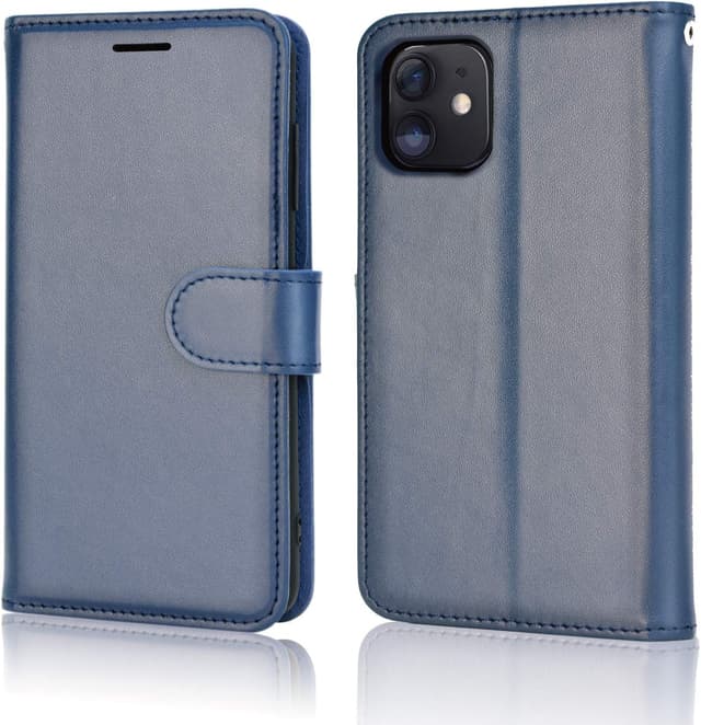 Detalle de TECHGEAR iPhone 12 leather wallet case