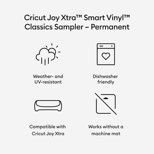 Thumbnail 2 de Cricut Vinile campionatore classico 3 fogli A4