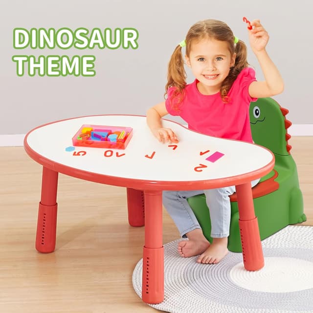 Thumbnail 6 de Dinosaur Potty Toilet Training Chair with Lid and Removable Urinal Pot (Green) for 1–6 Year Olds