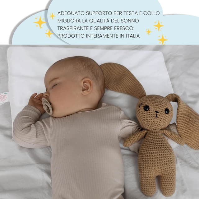 Detalle 2 de BABY WOLFY Cuscino Lettino Bambino 40x60 cm certificato OEKO-TEX®