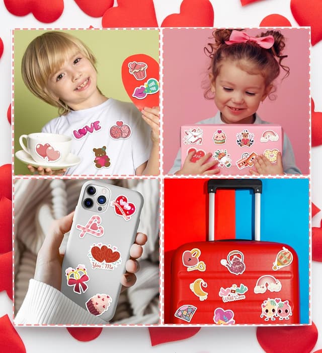 Thumbnail 5 de Valentines Stickers 100 Pack ๐จ