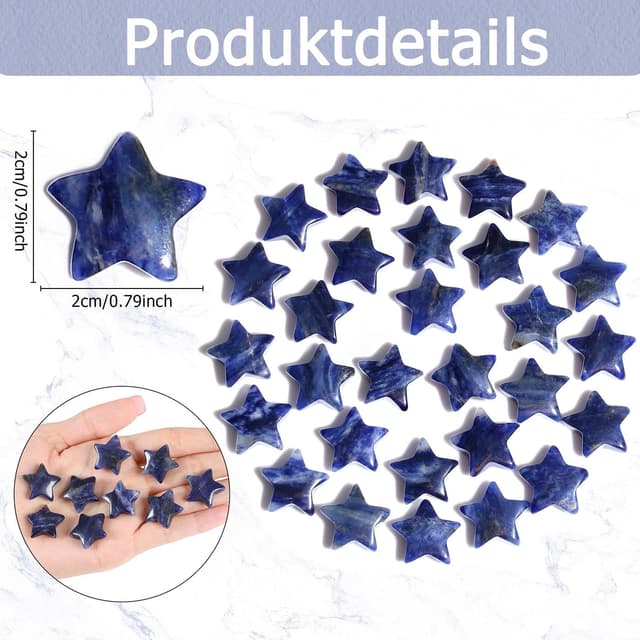 Detalle 2 de XIANNVXI Blue Sodalite Stars Set