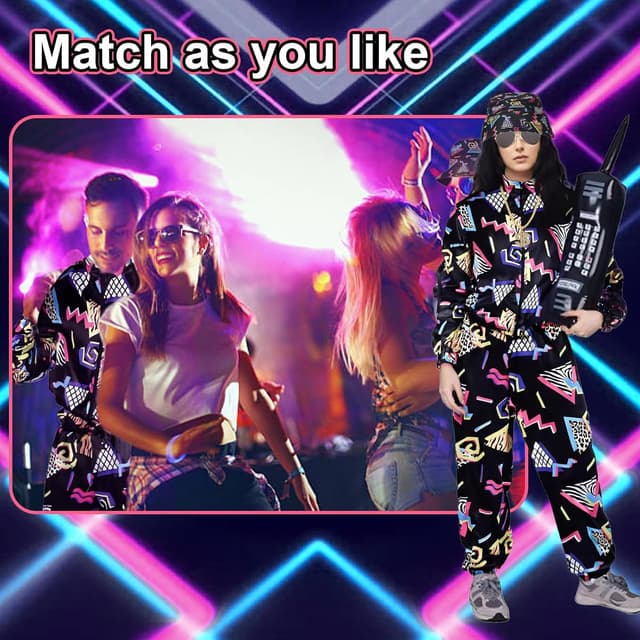 Thumbnail 6 de Xerteam 80s 90s Fancy Dress 6 Accessories