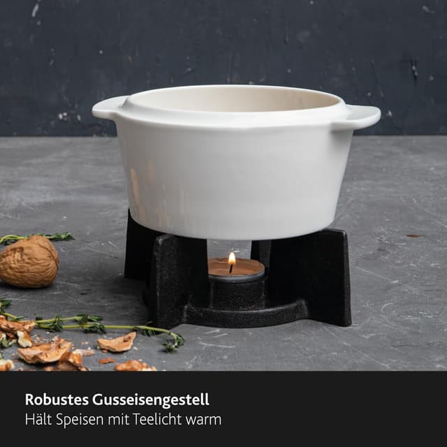 Detalle 2 de Boska Cheese Baker Käse-Backform-Set für Camembert, 4-teilig (154x130x145 mm)