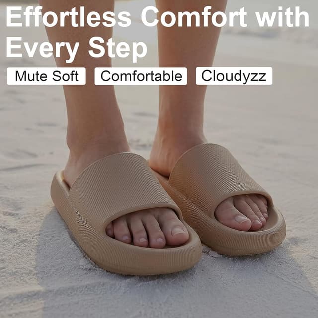 Detalle de Misolin Ciabatte Donna Estive Nuvola in EVA antiscivolo per doccia, piscina e casa