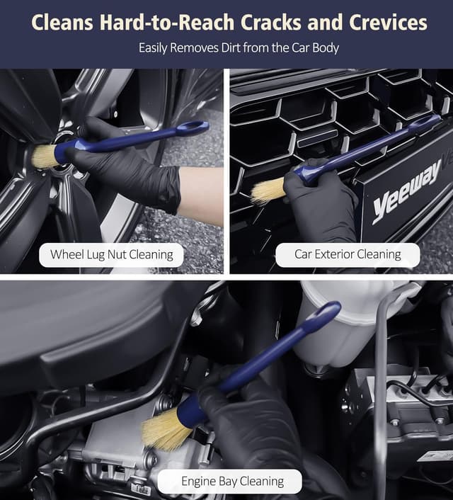 Detalle 1 de YeewayVeh detailing brush set 3 pack