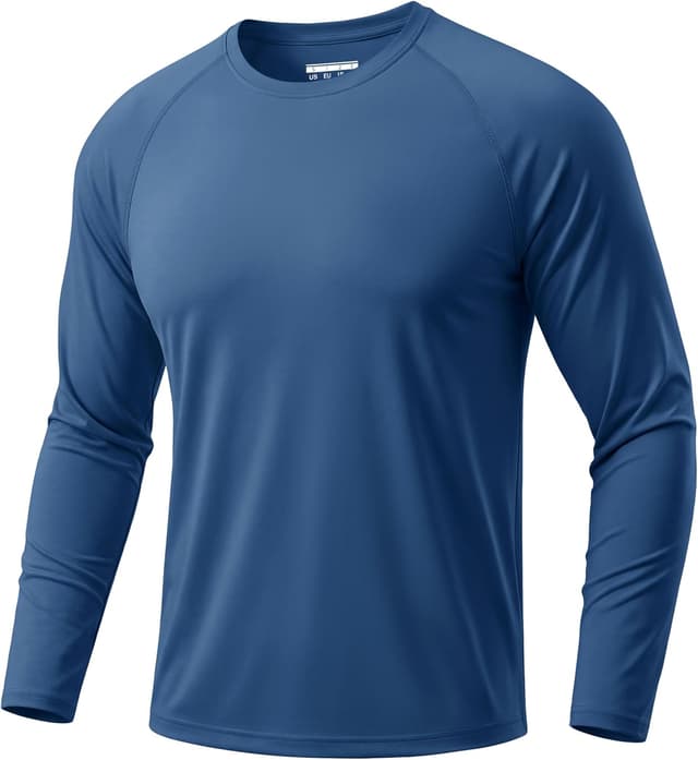 Detalle de TACVASEN Herren UPF 50+ UV-Schutz Langarmshirt (Rashguard) für Outdoor, Schwimmen & Surfen