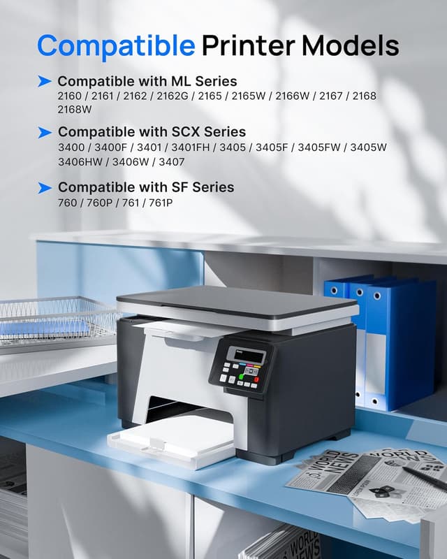 Detalle 2 de GPC Image MLT-D101S Black Toner Cartridge Compatible (2-Pack) for Samsung ML/SCX Series