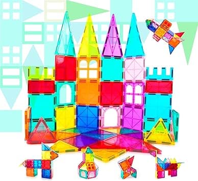 Detalle de NK Bloques Magnéticos 3D para Niños - 100 Piezas 🧩