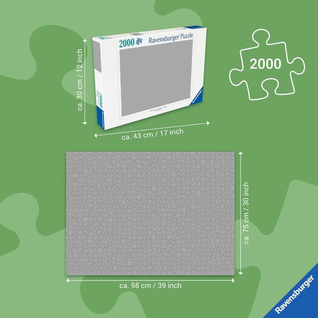 Detalle de Ravensburger Puzzle 2000 Pezzi Il Signore degli Anelli (98 x 75 cm) – Puzzle per adulti +14 anni, collezione 2000