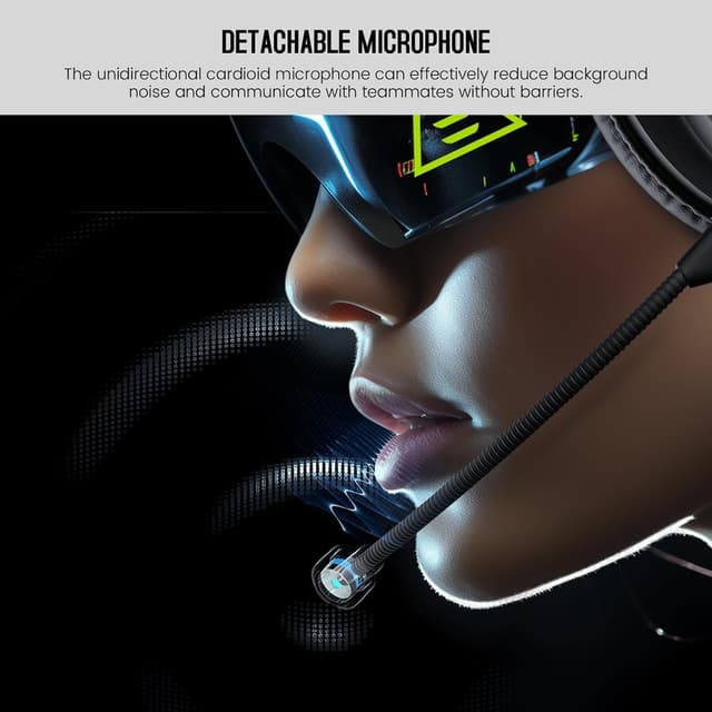 Detalle 2 de EKSA E900 50mm wired gaming headset