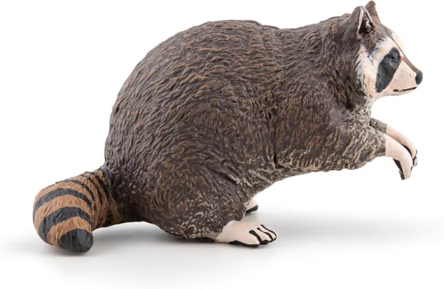 Detalle de Papo Waschbär-Figur ab 3 Jahren+ – pädagogisches Wildtier-Spielzeug (Grau)