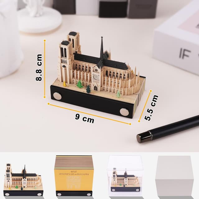 Detalle 2 de Calendario 3D Notre-Dame 2026 🗓