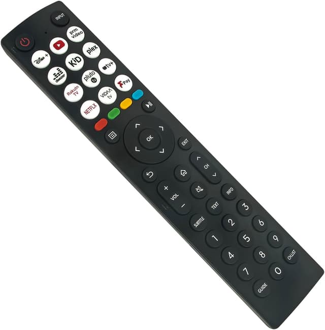 Detalle 2 de VINABTY Replacement Remote Control for Hisense Smart TVs (2×AAA, for listed 43/40/32/50/55 models)