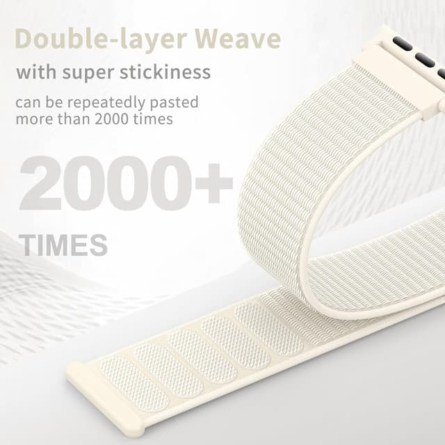 Detalle de DigiHero Nylon Sport Loop for Apple Watch 46mm–38mm (compatible with Series 11–4/SE/Ultra)