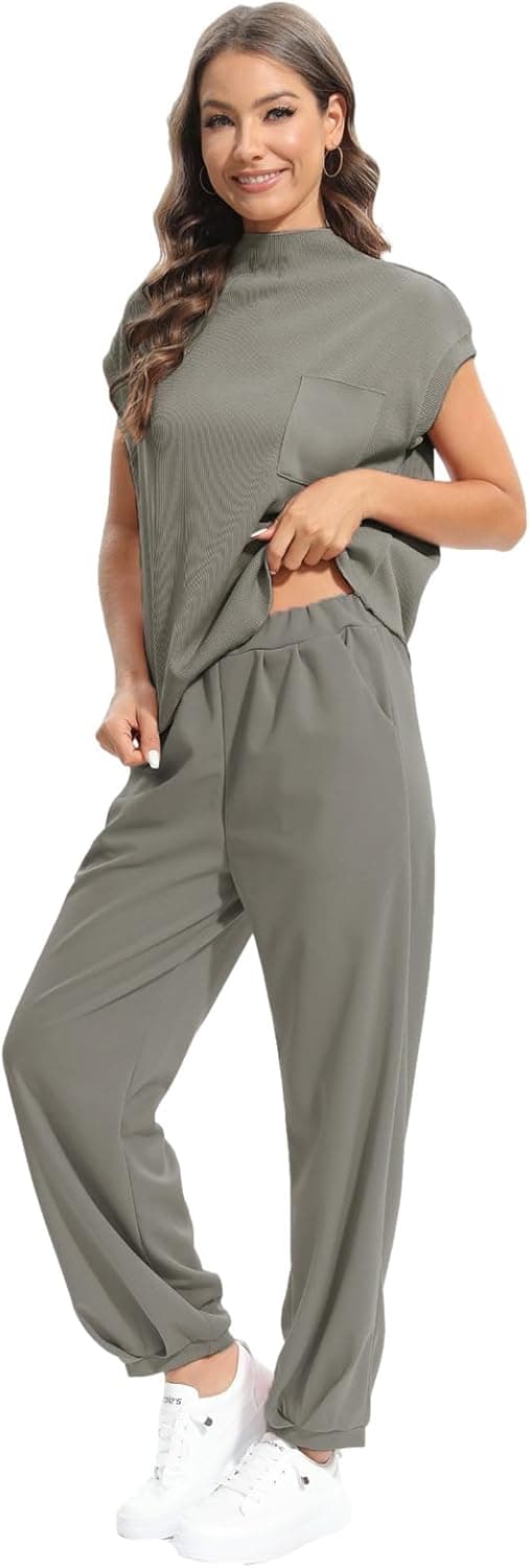 Thumbnail 3 de Momuk 2-Piece Ribbed Knit Lounge Set