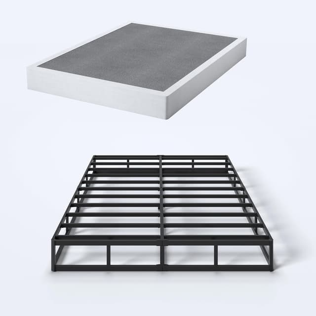 Detalle de SHLAND 8 Inch Full Box Spring (High Profile) Metal Frame with Fabric Cover—Easy Assembly