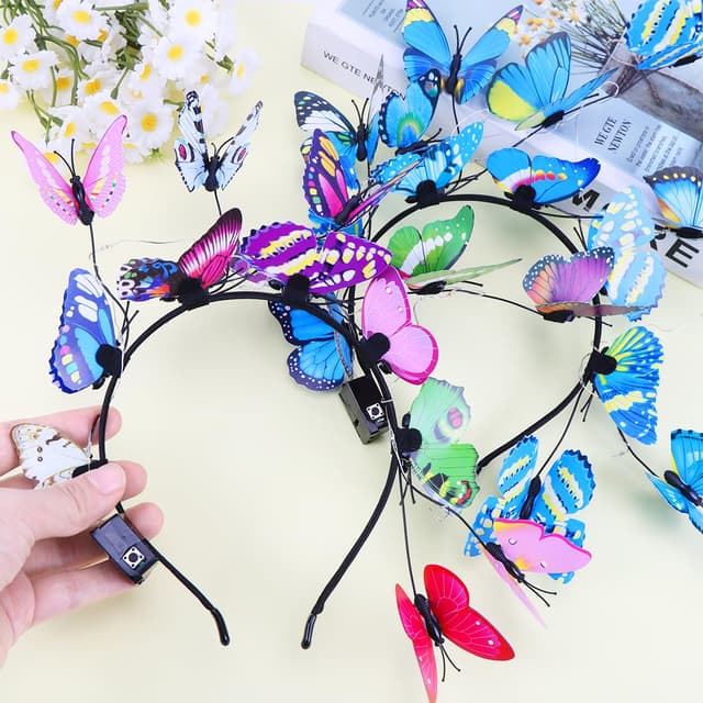 Thumbnail 4 de Schmetterling Haarreif Leuchtend đ