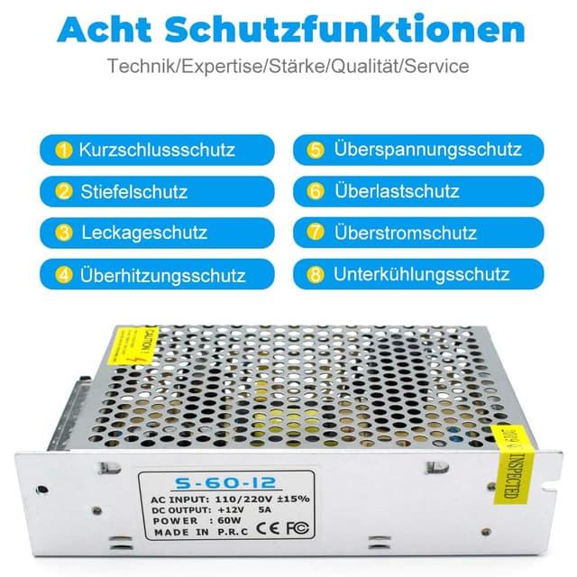 Detalle 2 de 12V Netzteil 5A 60W inShareplus