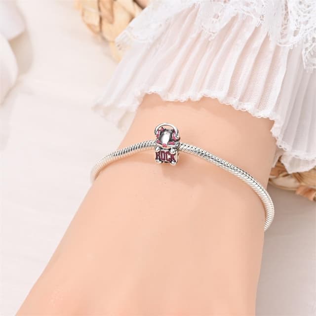 Detalle de QIKAOLA 925 Sterling Silber Charms Beads – kompatibel mit europäischen Armbändern und Halsketten