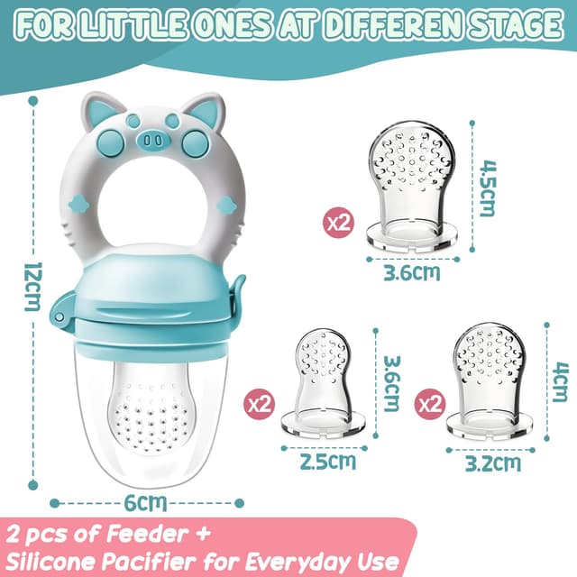 Detalle 2 de Fruchtsauger Baby 2er Set für Babys ab 3 Monaten