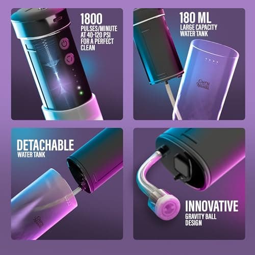 Thumbnail 2 de GuruNanda Compact Water Dental Flosser 180 ml