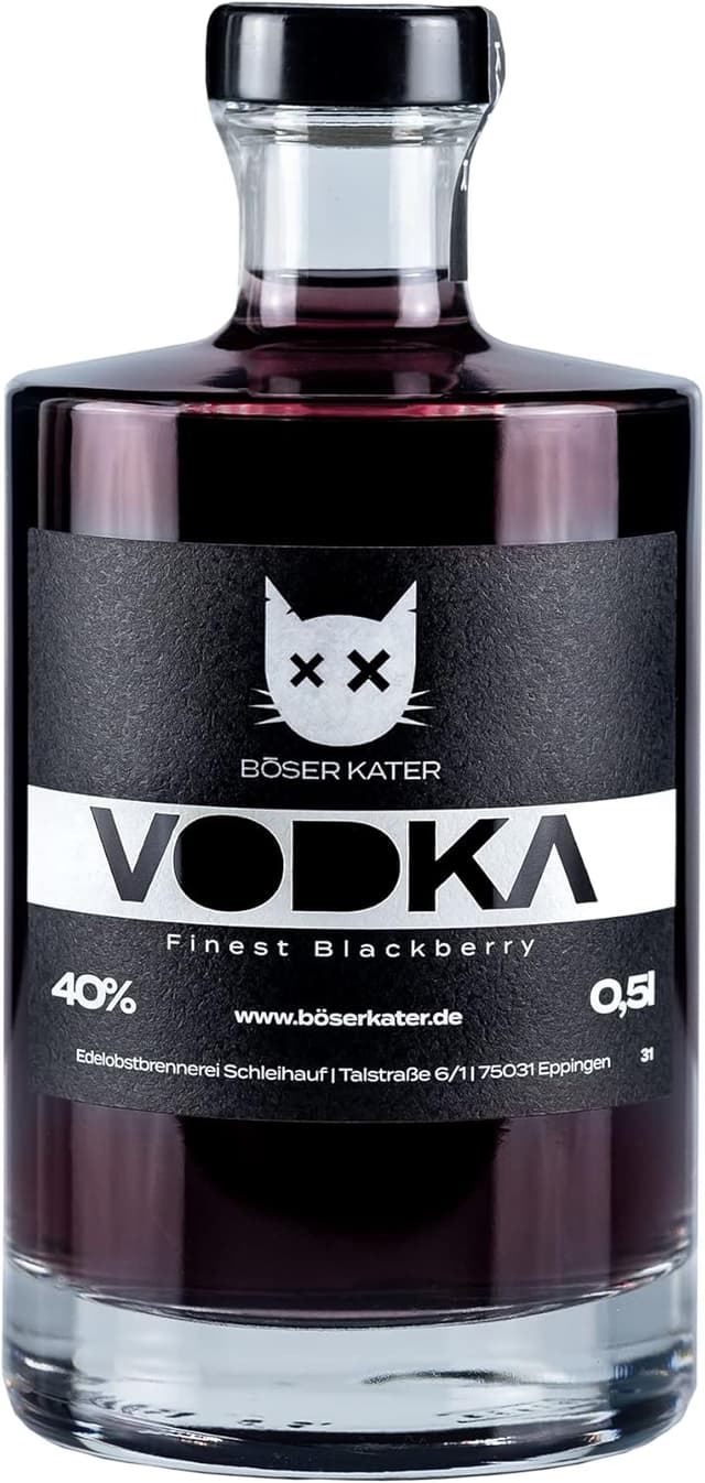 Detalle de BÖSER KATER Blackberry Vodka 0,5 l