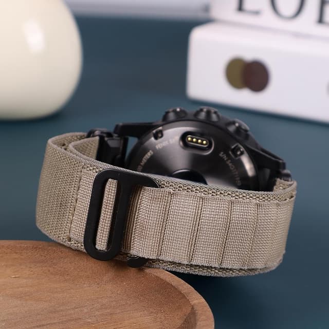 Detalle de EKINGEEK 22mm Quick Fit Strap (nylon) for Garmin Fenix/Epix/Forerunner and more (47mm)