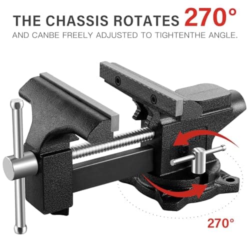 Thumbnail 3 de TEENO Etau rotatif 270°, 150 mm, 1000 kg ⚙