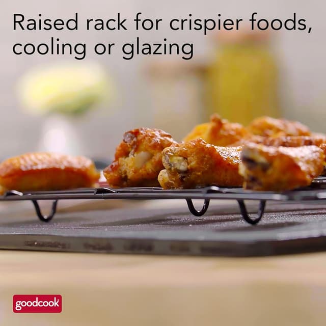 Thumbnail 5 de GoodCook 15x10.5 Nonstick Baking Pan & Rack