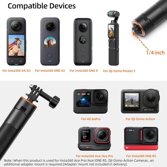 Detalle de Vkesen 2 in 1 selfie tripod 28.8 to 138 cm