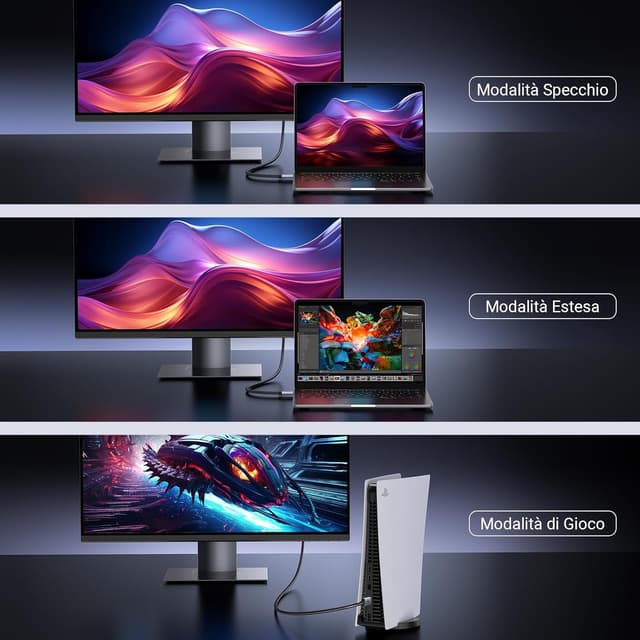 Thumbnail 6 de UGREEN Cavo HDMI 2.1 10 m 48 Gbps HDMI per TV e console