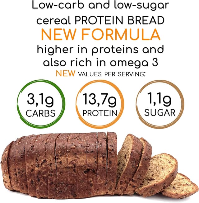 Thumbnail 2 de Pan de cereales proteico Line@ 🥖 30% de proteína, bajo en azúcar
