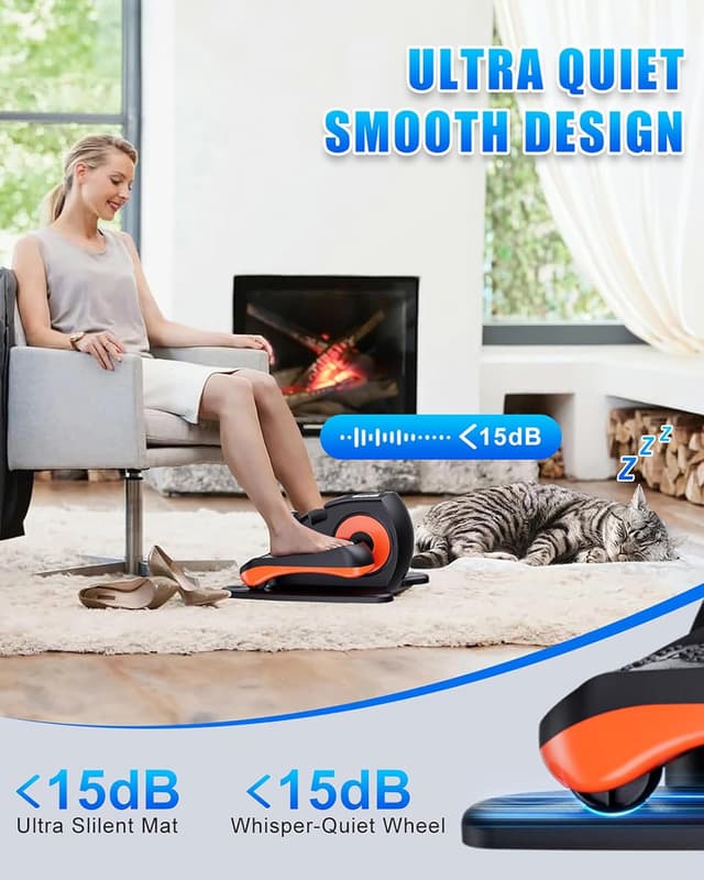 Detalle de Putnen Under Desk Elliptical Machine with Remote Control, Quiet Seated Leg Exerciser